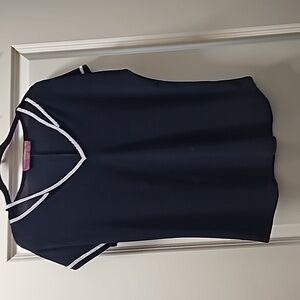 5 /$20 Black blouse with rhinestone detail